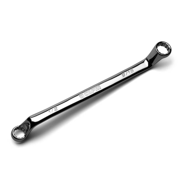1/2 x 9/16 in. 75-Degree Deep Offset Double Box End Wrench